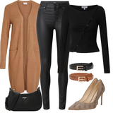 Bež Guess Visoke petke outfiti za dame image