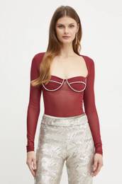 Body CARTER enski, bordo barva, 58788TB