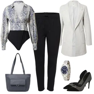 Gefütterte Outfit mit Schwarz Hose Große Größe/Leggings Große Größe/Baumwoll Legging/Strick Legging/Gefütterte Leggings/Lederjacke/Thermohose/Trainingshose/Treggings/Warme Leggings Only "Edler Businesslook"