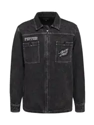 Santa Cruz Jacke black denim / weiß