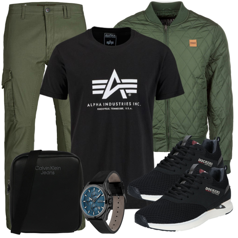 Weiß/Schwarz Bluse Große Größe/Shirt & Top Große Größe/T-Shirt Training/Funktions T-Shirt/Umstands T-Shirt/Print Shirt/Laufschuhe für Männer/Muskelshirt/Kurzarm T-Shirt Alpha Industries kombinieren