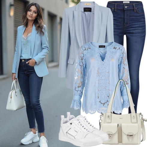 HellBlau/Blau Anzug Blazerjacke/Lederjacke für Männer/Boyfriend Blazer/Lederjacke/Baumwoll ­Blazer/TrachtenBlazer/KurzBlazer/Eleganter Blazer Comma kombinieren