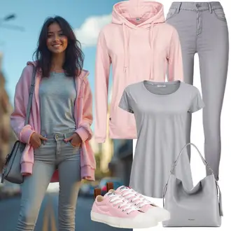 outfit mit Roza Vans, Roza Superge Nizka/Plato-Sneaker/Teddy superga/Usnjene superge/Poletne superge Fila "Super za prosti čas"