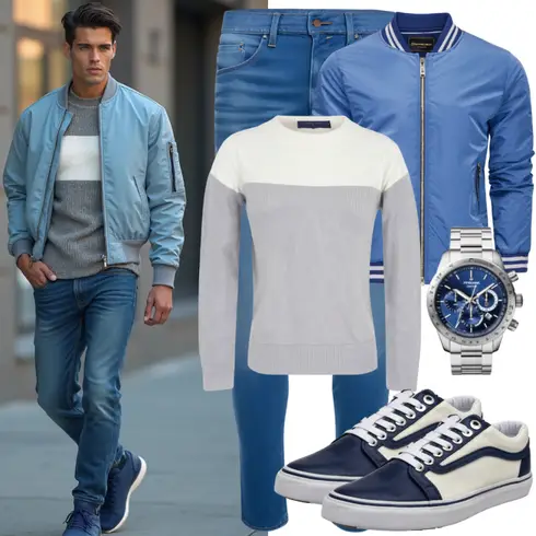 Blau/Grau/Dunkelblau Accessoire Armbanduhr/Uhrenbatterie/Kettenuhr/Uhrwerkzeug/Uhren Geschenkset/Smartwatch Tommy Hilfiger kombinieren