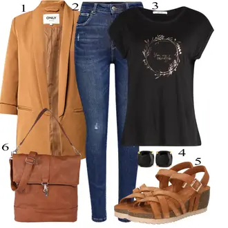 Poletje outfit mit Temno modra/Modra Kavbojke z Razporkom/Usnjena Jakna/Usnjene Čevlje/Zimska jakna/Kavbojke na Poteg/Push up Kavbojke/Kavbojke Visokega Pasu/Kavbojke z Luknjo/Usnjene jakne/Ženske 7/8 Kavbojke/Gležnarji Only "Poletna oblačila"