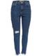 ONLY Slim Fit Jeans Studio2 hw Destroy blue denim