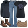 Stiefel mit Sport-T-Shirts kombinieren image