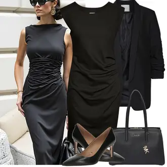Été tenues avec Noir Veste en cuir pour hommes/Veste en Cuir pour Homme/Blazer Long/Blazer Boyfriend/Blazer Oversize/Chemisier Grande Taille/Tunique Pieces "Tenue de printemps"