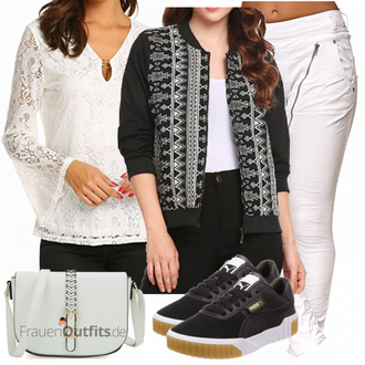 Elegante Outfits Schmal mit Grau Jeans Elara "Elegantes Sommer Outfit"