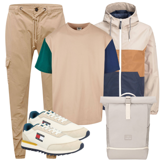 Logoprint Outfit mit Sneaker Low Tommy Jeans "Praktischer Look"
