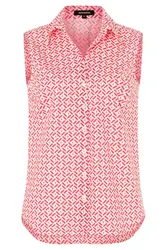 MORE & MORE Bluse pink / naturweiß
