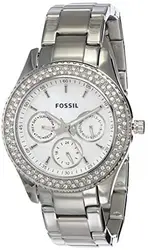 Fossil Damen Analog Quarz Uhr mit Edelstahl Armband ES2860