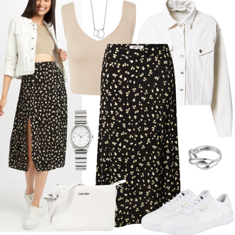 Outfit mit Weiß Ring Pilgrim "Perfekt für den Sommer"