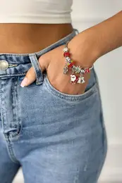Santa Claus Christmas bracelet with bag