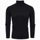 Schwarze Rollkragenpullover
