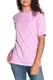 Tommy Jeans Damen Signature Aop Kurzarm T-Shirt Rosa (Signature Aop / Lilac Chiffon 671) Medium (Herstellergröße: M)