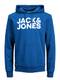 JACK & JONES Herren JJECORP Logo Sweat Hood, Classic Blue/Large Print/W Wh, M