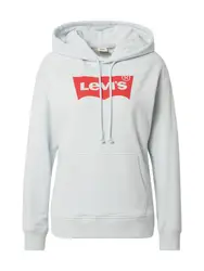 LEVI''''S Sweatshirt hellgrau / rot