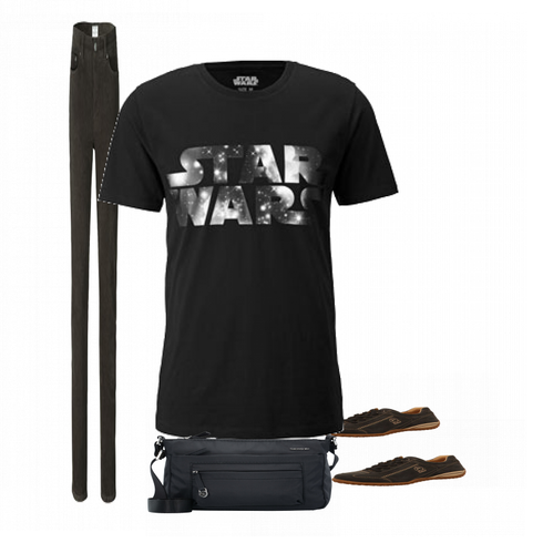 Schwarz T-Shirt Tchibo kombinieren
