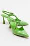 Elegáns Zöld Slingback Cipők image