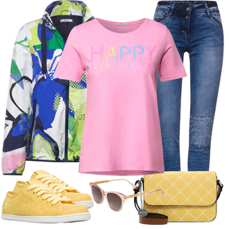 Outfit mit Gelb Sneaker Camper "Lässiger Freizeit Look"