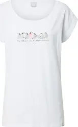 Iriedaily T-Shirt ''''Stay Pingu'''' hellgrau / hellpink / schwarz / wei