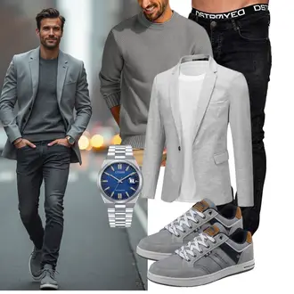 Mit Trennfächern Outfit mit PJ PAUL JONES "Freizeit Outfit"