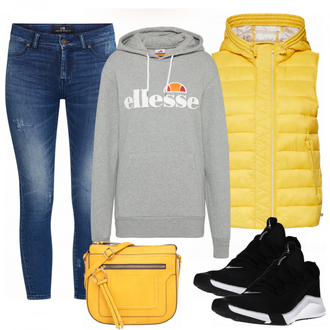 Outfit mit Grau Ellesse "Blessy"