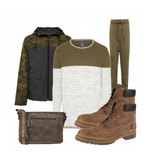 Rot/Grün Schuh Stiefel Timberland kombinieren