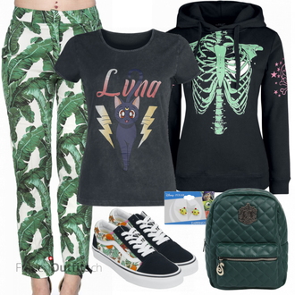 Outfit mit Blau T Shirt Sailor Moon "Cooles Outfit"