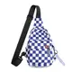FANDARE Ultraleicht Brusttasche Sling Rucksack Beiläufig Daypacks Herren Damen Schultertasche Umhängetasche für Outdoor Sport Wandern Radfahren Reisen mit exquisitem Anhänger Wasserdicht Nylon Blau