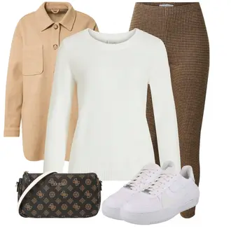 Jesen Outfit sa Kaki Tajice Pletena Tajica/Samtaste Tajice Edited "Jesenski outfiti"