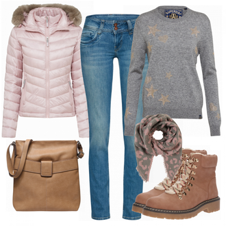 Outfit mit Grau Superdry "SuperdryLook"