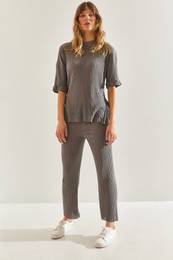 Women's Ribbed Camisole Bottom Top Set