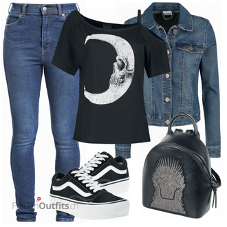 Outfit mit Blau Rucksack Game of Thrones "Outfit für die Freizeit"