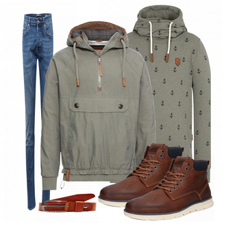 Outfit mit Rot Stiefel Jack & Jones "Naketano"