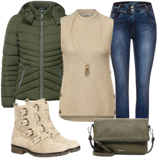 Outfit mit Beige Stiefel Gabor "Perfekt für den Herbst"