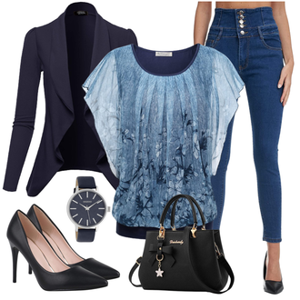 Hochzeitsgast Outfit mit Schwarz/Dunkelblau/Braun/Rosa/Weiß/Hellblau High Heel/Business-Schuh/Bequemer Pump/Hochfrontpump SCARPE VITA "Perfekt für die Arbeit"