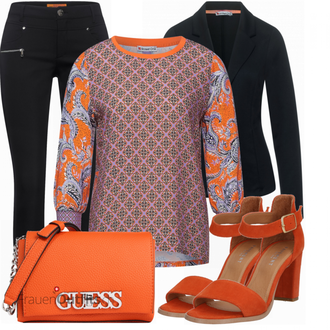 Outfit mit Rot High Heel PAVEMENT "Toller Look Für Den Frühling"