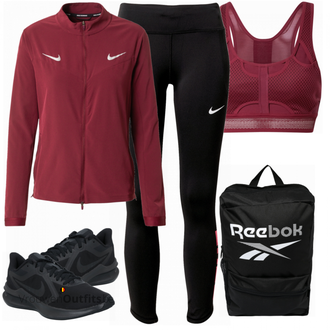 Outfit met blauw Sneaker Nike "Sportkleding"
