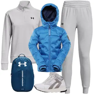 Outfit mit Weiß/Hellgrau/Grau/Silber Winter Sneaker/Leder Sneaker/Sneaker Mit Seitlichem Reißverschluss/Schmaler Sneaker/Teddy Sneaker/Sneaker Mit Klettverschluss/Vintage Sneaker Geox "Herbstlicher Look"