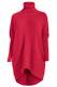 PEKIVESSA Longpullover Oversized langer Rollkragenpullover Damen Fledermausrmel (1-tlg) hinten lnger