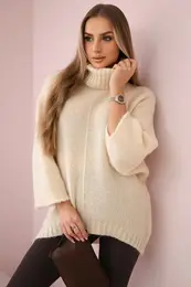 Kesi Woski V-neck sweater ginger Ingwer beige