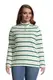 Sweatshirt mit Knopfkragen in großen Größen, Damen, Größe: 48-50 Plusgrößen, Grün, Baumwolle, by Lands'''' End, Jade Smaragd Multi Gestreift