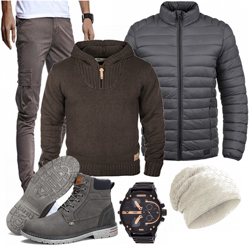 Blau Overall/Jacke Winter Parka !Solid kombinieren
