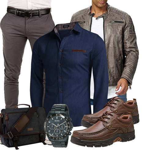 Blau Overall COOFANDY kombinieren