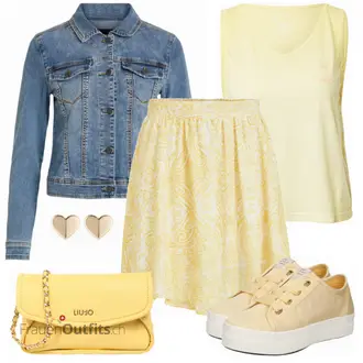 Outfit mit Grau/Beige Sneaker GANT "Auffälliger Sommer Look"