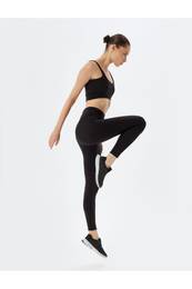 High Waist Seam Detailed Skinny Fit Soft Touch Sports Leggings Interlock