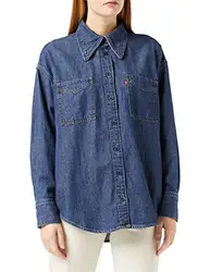 Levi''''s Damen Jadon Denim Shirt Hemd Show Off X (Blau) M