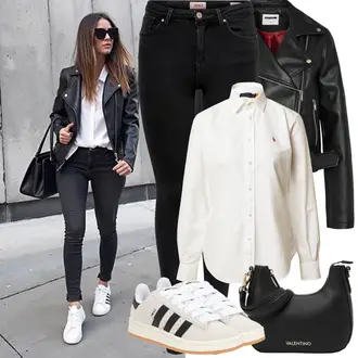 Kombinacije za festival sa Tamnoplava/Crna Skinny Hlače/Push-up Hlača/Jeggings/Traper Tajice Only "Proljetni Outfit"